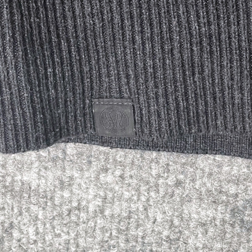 Lululemon Engineered Warmth Half Zip Pullover Black Textured Knit XXL LM3ENGS - Picture 5 of 7